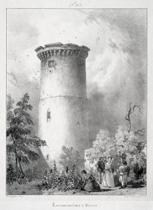Malebné a romantické cesty do starověké Francie, Normandie: Prohlídka archivů ve Vernonu od Richard Parkes Bonington
