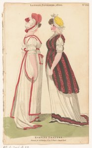 Magazine of Female Fashions of London and Paris, London, November, 1800, No. 33.1: Evening Dress