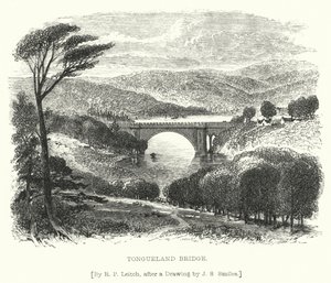 Tongueland Bridge (rytina) od Richard Principal (after) Leitch