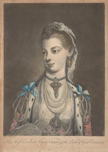 Queen Charlotte, cca 1762 (tisk)
