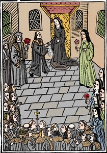 Manželská smlouva mezi Karlem V. a princeznou Marií Tudorovou, c1508 od Richard Pynson