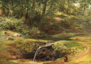 Studie pro Sylvan Spring, 1854 od Richard Redgrave