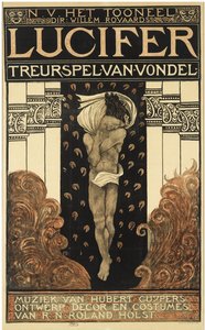 Plakát ke hře Lucifer, 1910