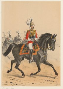 britská armáda Devět vyobrazení britských vojenských uniforem (název série) od Richard Simkin