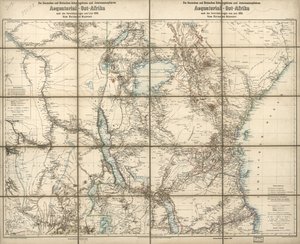 Německé a britské protektoráty a zájmové sféry v Rovníkové východní Africe : podle dohod z června 1890 od Richard; Sprigade Kiepert