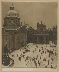Kreuzherrenplatz v Praze od Richard Teschner