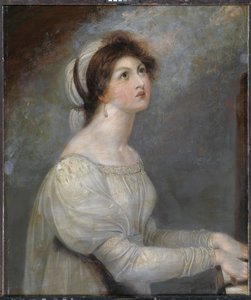 Lady Hamilton jako svatá Cecilie od Richard Westall
