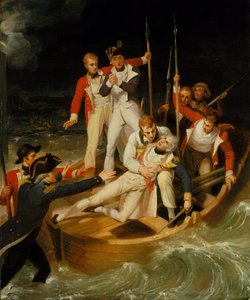 Nelson zraněn na Tenerife, 24. července 1797 od Richard Westall
