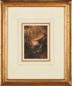 Vize potomků Banquo (inkoust a akvarel) od Richard Westall
