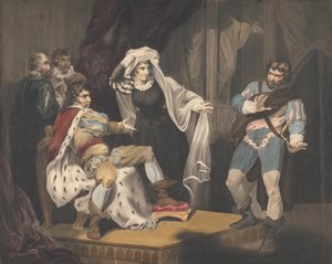 Divadelní figury o trůnu od Richard Westall