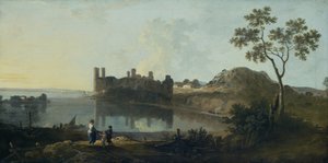 Hrad Caernarvon (olej na plátně) od Richard Wilson