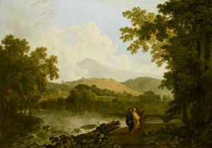 Cicero a jeho dva přátelé, Atticus a Quintus, v jeho vile v Arpinum, 1769-1770