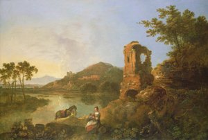 Ciceronova vila (olej na plátně) od Richard Wilson