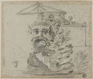 "Il Mascherone", Rokajlová fontána v areálu vily Borghese od Richard Wilson