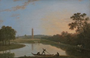 Kew Gardens: The Pagoda and Bridge [1985, Cormack, YCBA Stručný katalog] od Richard Wilson