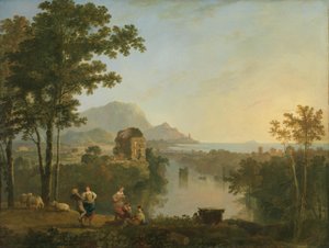 Široká jižní pobřežní krajina za soumraku od Richard Wilson