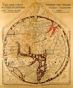 Hereford mapa světa od Richard of Haldingham