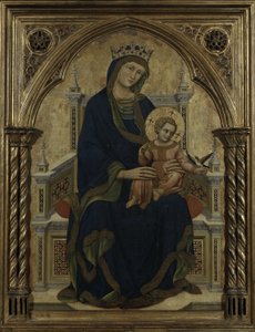 Panna a dítě na trůnu, kolem roku 1350