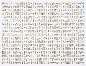 Mikrarium č. 10 , 2017 (tuš na papíře) od Rika Newcombe