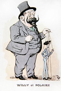 Willy a Polaire, počátek 20. století (barevné lito)