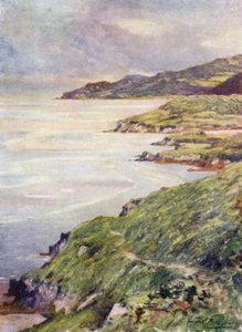 A Lonely Shore, Barmouth Estuary (barevné lito) od Robert (after) Fowler