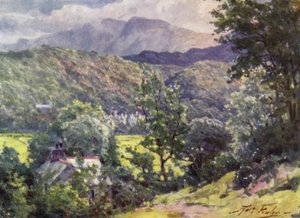 In the Woods, Farchynys, Barmouth Estuary (barevné lito) od Robert (after) Fowler