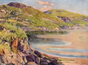 Incoming Tide, poblíž Barmouth (color litho)
