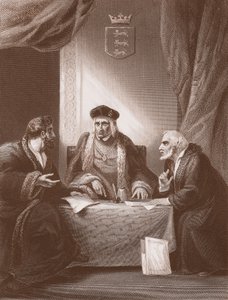 Jindřich VII. s Empsonem a Dudleym, vyrytý A.H. Payne (litho)