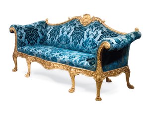 Pohovka ze zlaceného dřeva George III od Robert Adam