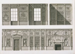 Vyvýšenina knihovny v Syon House, asi 1760-69 od Robert Adam