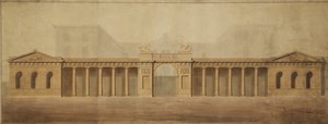Obrazovka staré admirality, konec 18. století. od Robert Adam