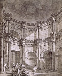 Jupiterův chrám, hospoda. 1764. od Robert Adam