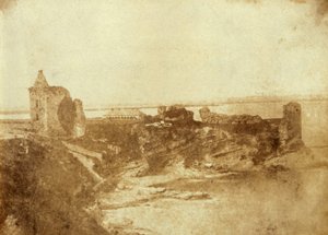 Tisk hradu St. Andrews ve skotské Fife. Z muzea J. Paula Gettyho