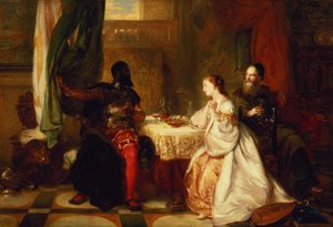Othello týkající se jeho dobrodružství s Desdemonou, 1869 od Robert Alexander Hillingford