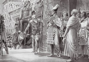 Agesilaus v Egyptě (litografie) od Robert Ambrose Dudley