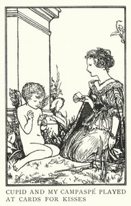 Cupid a můj Campaspe hráli v kartách o polibky (litho) od Robert Anning Bell