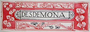 Desdemona ze Shakespearových hrdinek od Anny Murphy Jamesonové od Robert Anning Bell