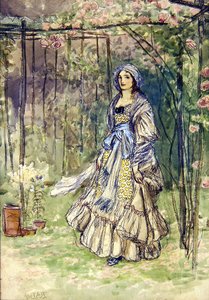 Diaphenia (akvarel na papíře) od Robert Anning Bell