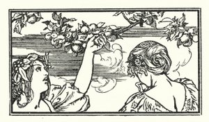 Ilustrace k básním od Johna Keatse (litho) od Robert Anning Bell