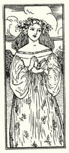 Ilustrace k básním od Johna Keatse (litho) od Robert Anning Bell
