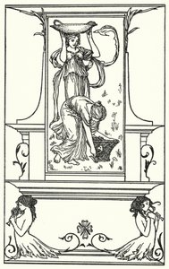 Ilustrace k básním od Johna Keatse (litho) od Robert Anning Bell