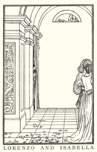 Ilustrace pro básně Johna Keatse: Isabella aneb The Pot of Basil (litho) od Robert Anning Bell