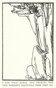 Ilustrace k básním od Johna Keatse: La Belle Dame Sans Merci (litho) od Robert Anning Bell