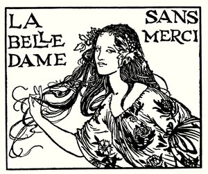 Ilustrace k básním od Johna Keatse: La Belle Dame Sans Merci (litho) od Robert Anning Bell
