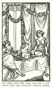 Ilustrace k básním od Johna Keatse: Lamia (litho) od Robert Anning Bell