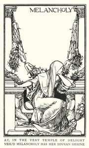 Ilustrace k básním od Johna Keatse: Melancholie (litho) od Robert Anning Bell