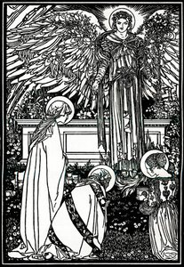 Ilustrace pro The Oltar Book, 1892, 1897 od Robert Anning Bell
