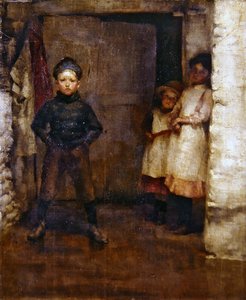 Ve dveřích (olej na plátně) od Robert Anning Bell