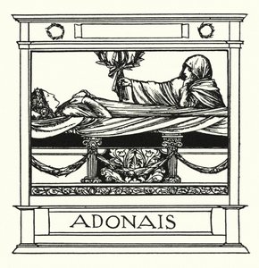 Shelley: Adonais (litografie) od Robert Anning Bell