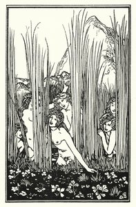 Shelley: Hymn of Pan (litografie) od Robert Anning Bell